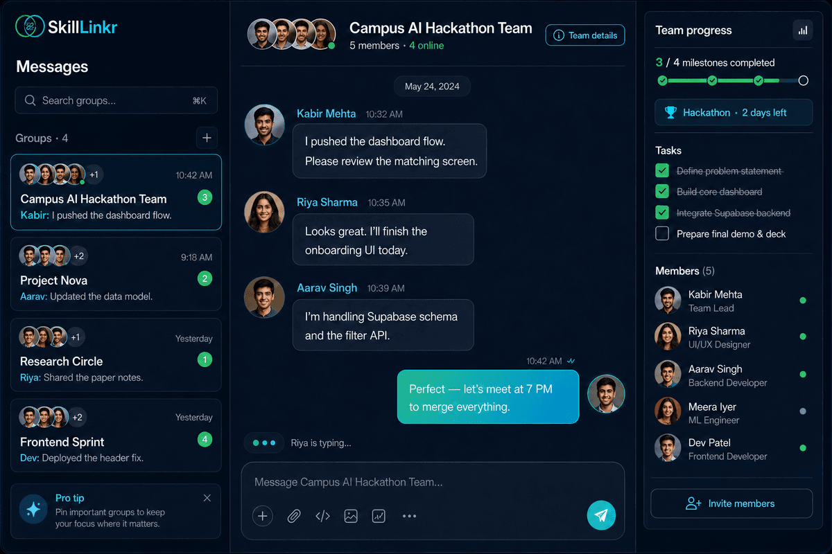 Real-Time Team Chat